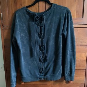 Dear John lace up pullover